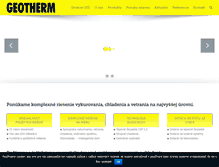 Tablet Screenshot of geotherm.sk